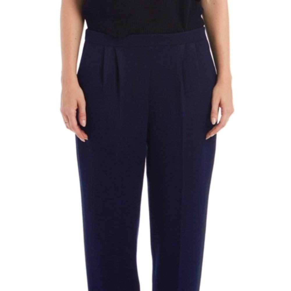 St. John Navy Santana Knit Pant